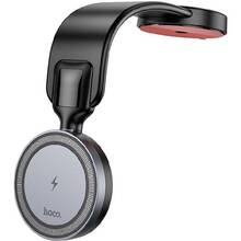 Автотримач HOCO HW29 Totem ring magnetic wireless FC (center console) Black Metal Gray (6942007642163)
