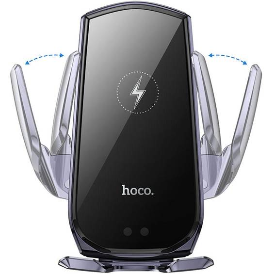 Автоутримувач HOCO CA202 Plus Enlightener infrared ind. wireless (air outlet) Black metal gray (6942007623469) Мінімальна діагональ екрану, дюймів 4.5