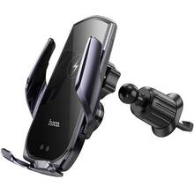 Автоутримувач HOCO CA202 Plus Enlightener infrared ind. wireless (air outlet) Black metal gray (6942007623469)