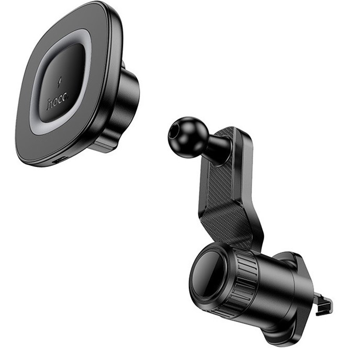 Автоутримувач HOCO HW30 Crown Black Metal Gray (6942007646925) Автоутримувач HOCO HW30 Crown Black Metal Gray (6942007646925) Кріплення на дефлектор