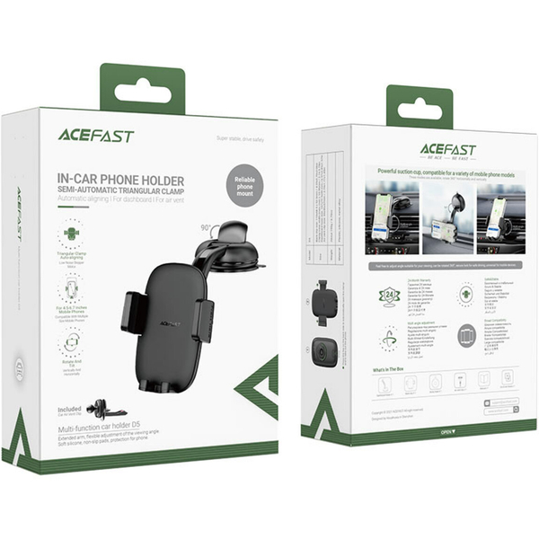 Фото Автоутримувач ACEFAST D5 Black (AFD5)