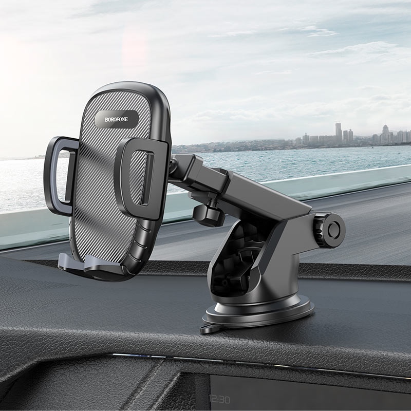 Зовнішній вигляд Автоутримувач BOROFONE BH53 Windy Black/Grey (6931474751867)
