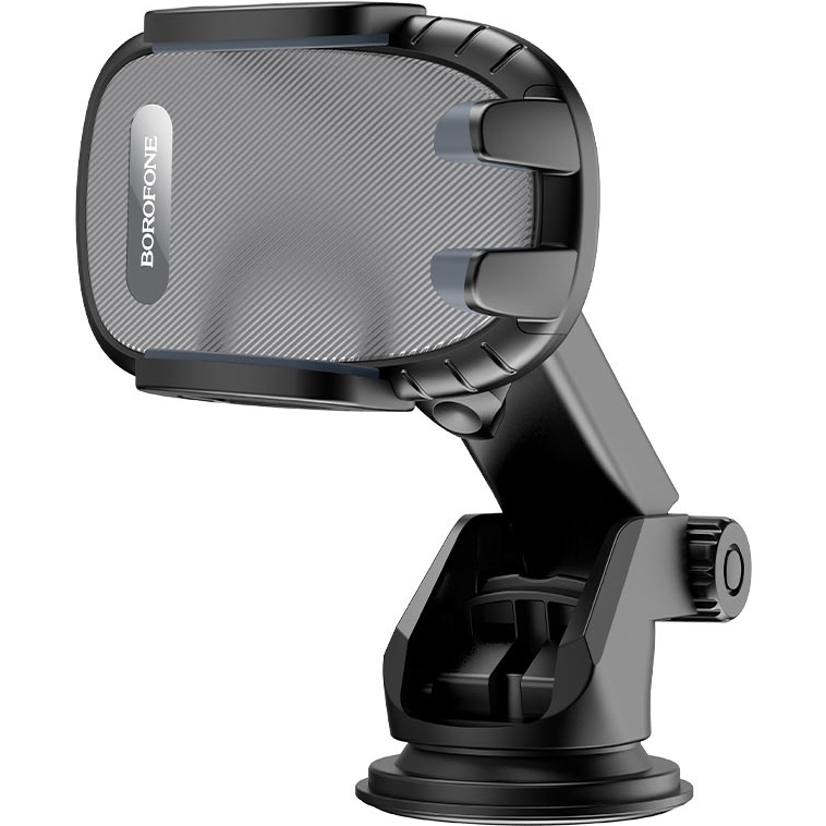 Автоутримувач BOROFONE BH53 Windy Black/Grey (6931474751867) Кріплення універсальне (скло/торпедо)