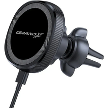 Автодержатель GRAND-X MagSafe MT-15W Black Автодержатель GRAND-X MagSafe MT-15W Black