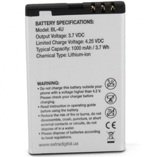 Аккумулятор EXTRADIGITAL для Nokia BL-4U 1000 mAh (BMN6271)