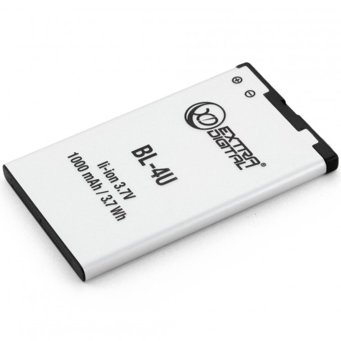 Аккумулятор EXTRADIGITAL для Nokia BL-4U 1000 mAh (BMN6271) Тип Li-Ion