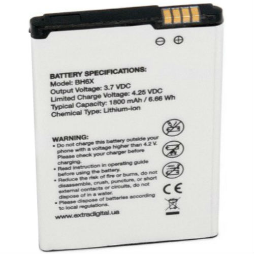 Аккумулятор EXTRADIGITAL для Motorola BH6X 1800 mAh (BMM6257) Емкость 1800