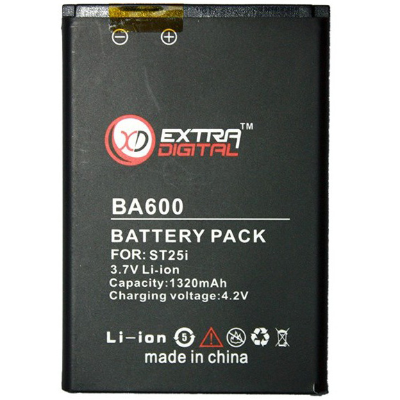 Акумулятор EXTRADIGITAL Sony Ericsson BA600 1320 mAh (BMS6344)