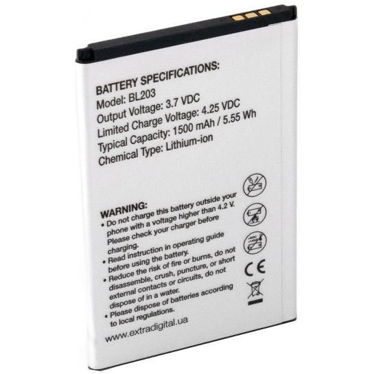 Акумулятор EXTRADIGITAL для Lenovo BL203 1500 mAh (BML6359) Сумісність Samsung