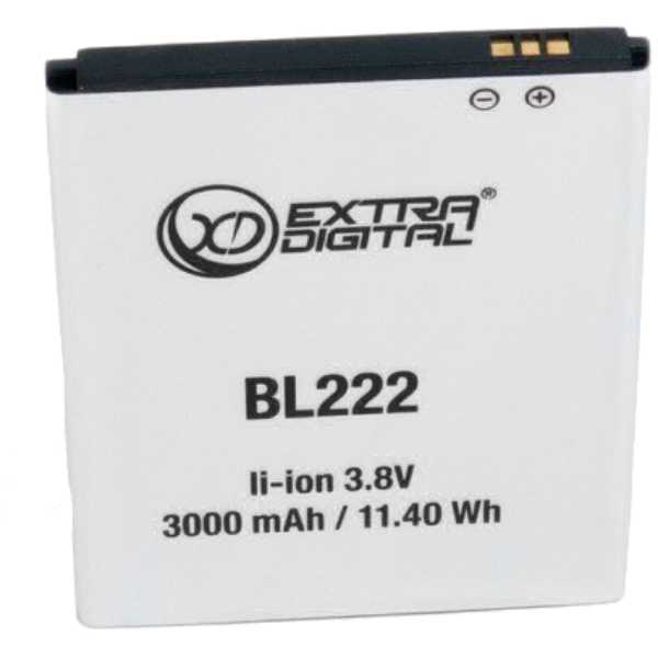 

Аккумулятор EXTRADIGITAL для Lenovo BL222 3000 mAh (BML6370), Lenovo BL222 (3000 mAh) - BML6370