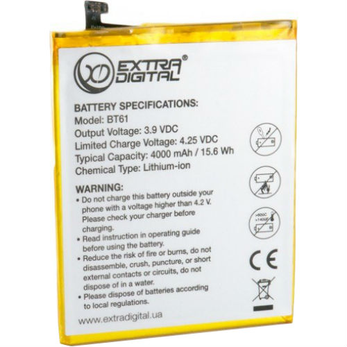 

Аккумулятор EXTRADIGITAL Meizu M3 Note 4000 mAh (BMM6465), Meizu M3 Note 4000 mAh - BMM6465