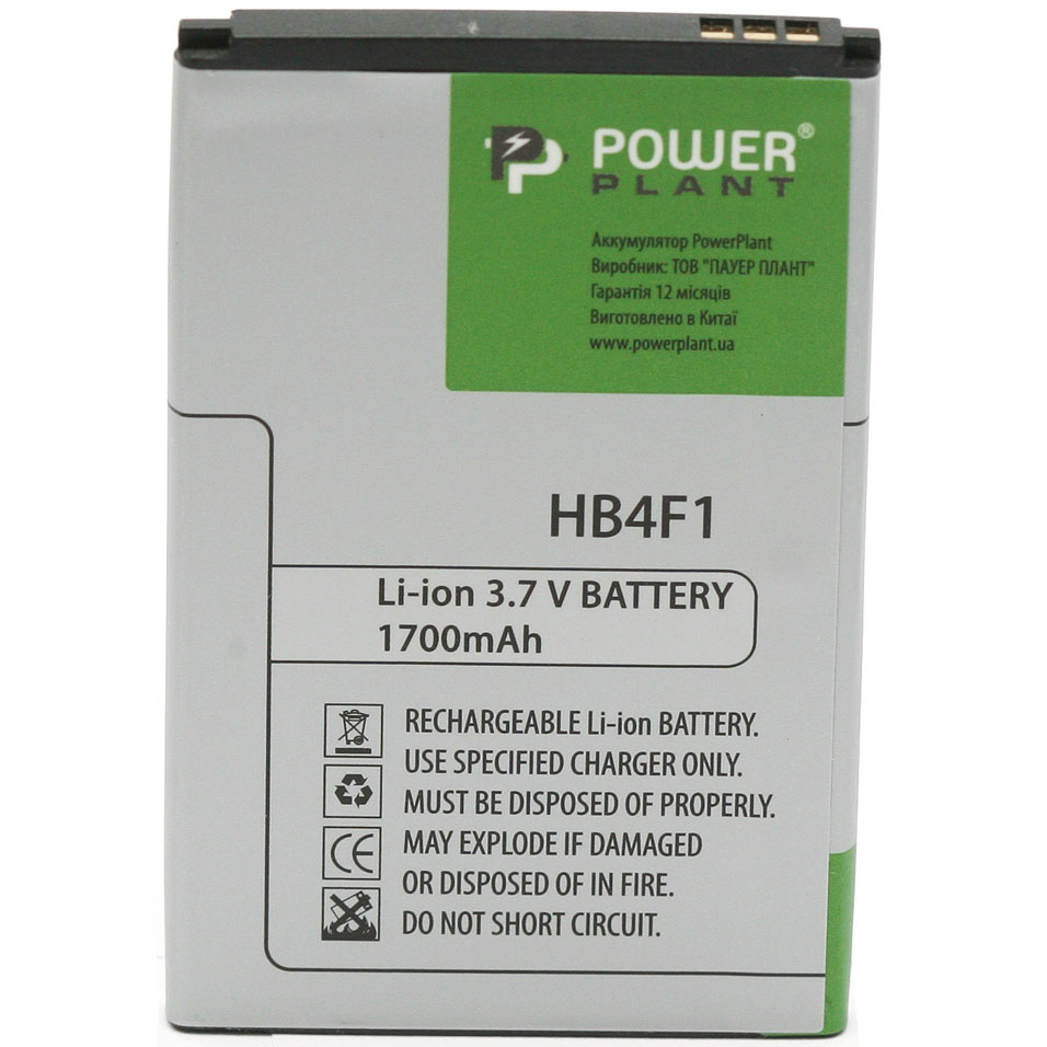 Аккумулятор POWERPLANT для Huawei C8600 (HB4F1) 1700mAh (DV00DV6071)