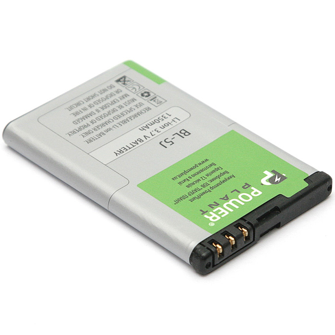 

Аккумулятор PowerPlant для Nokia BL-5J (DV00DV6049), Nokia C3, 5228 (BL-5J) 1350mAh (DV00DV6049)