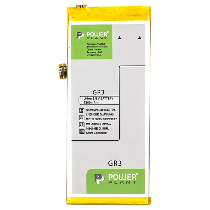 

Аккумулятор POWERPLANT Huawei GR3 (HB3742A0EZC+) 2200mAh (SM150151), Huawei GR3 (HB3742A0EZC+) 2200mAh (SM150151)