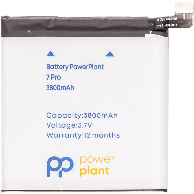 

Аккумулятор POWERPLANT OnePlus 7 Pro (BLP699) 3800mAh (SM130450), OnePlus 7 Pro (BLP699) 3800mAh (SM130450)