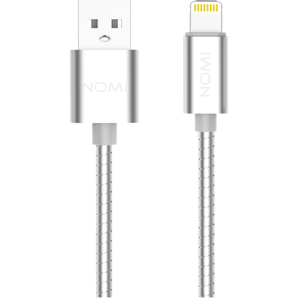 

Кабель NOMI DCWQ 10i USB lightning 1 м silver (344283), DCWQ 10i USB lightning 1м silver