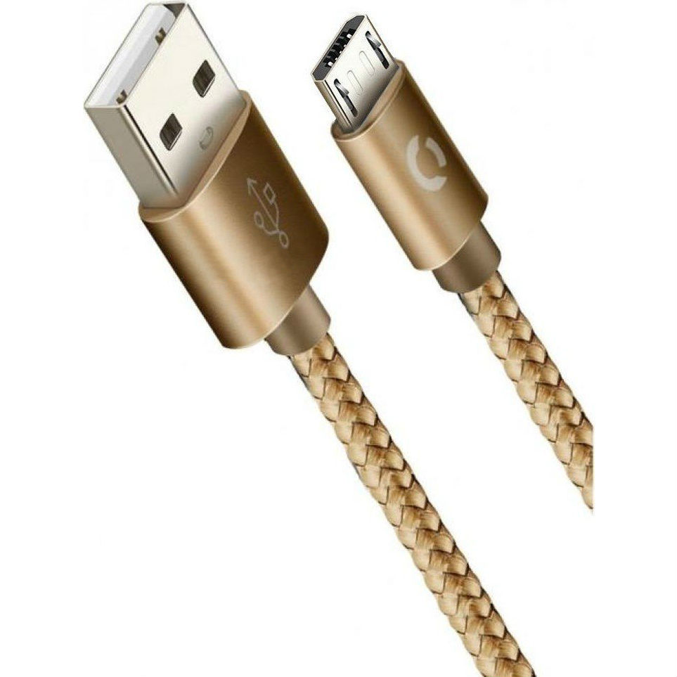 Кабель CORD Ace microUSB 1m 2A Champagne (CDA-M1-2CH)