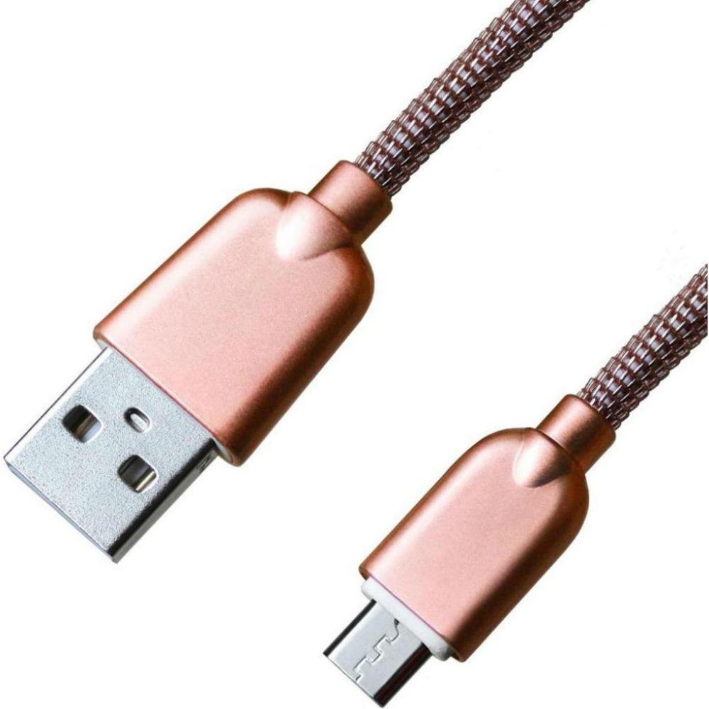 CORD Ace microUSB 1 m 2A Rose gold (CDA-M1-2RG)