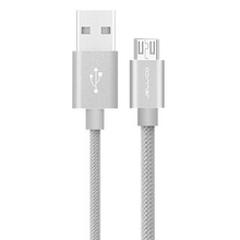 Кабель JELLICO GS-03 microUSB 0.3m 3A Silver (RL053400)