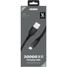 Кабель JELLICO KDS-25 microUSB 1 m 3A Black (RL053393)