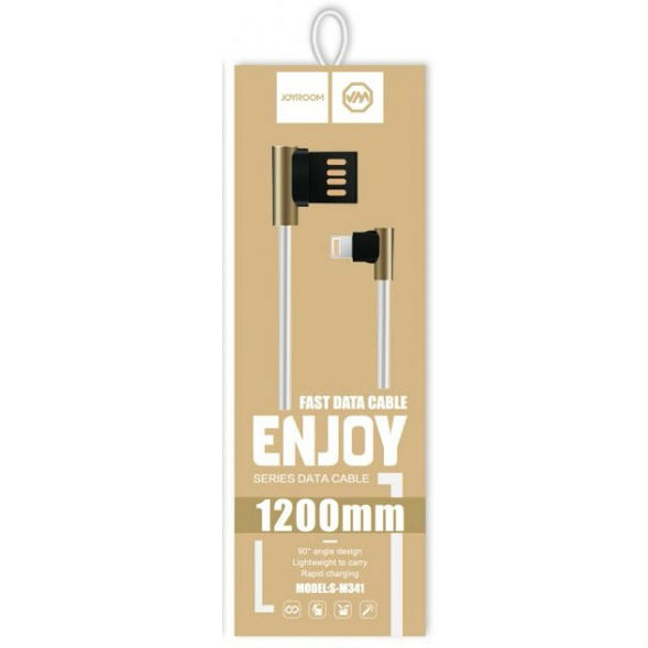 Кабель JOYROOM ENJOY S-M341 Lightning 1.2 m 2.4 A White (RL049444) Тип USB - Lightning