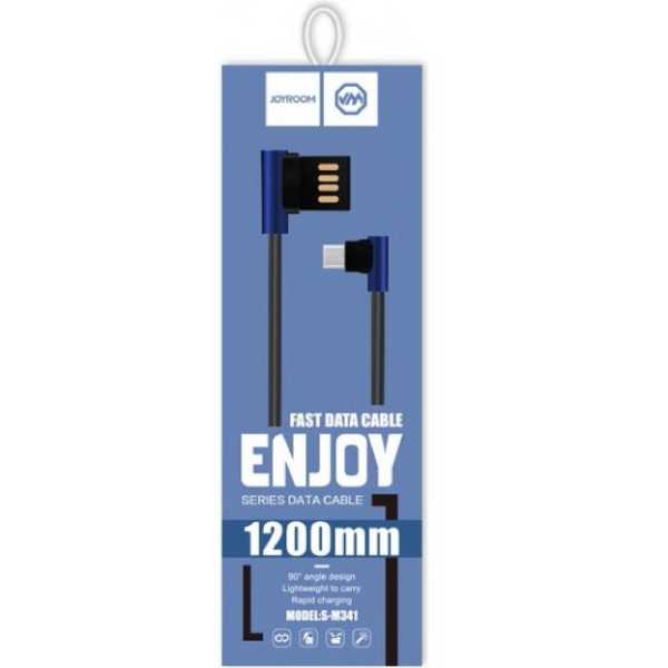 Кабель JOYROOM ENJOY S-M341 microUSB 1.2 м 2.4 A Black (RL049445) Тип USB - micro-USB