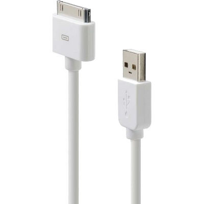 Кабель BELKIN AM/Apple 30pin sync/charge cable 1.2 м, White