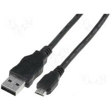 Кабель DIGITUS USB 2.0 (AM/microB) 1.8m black