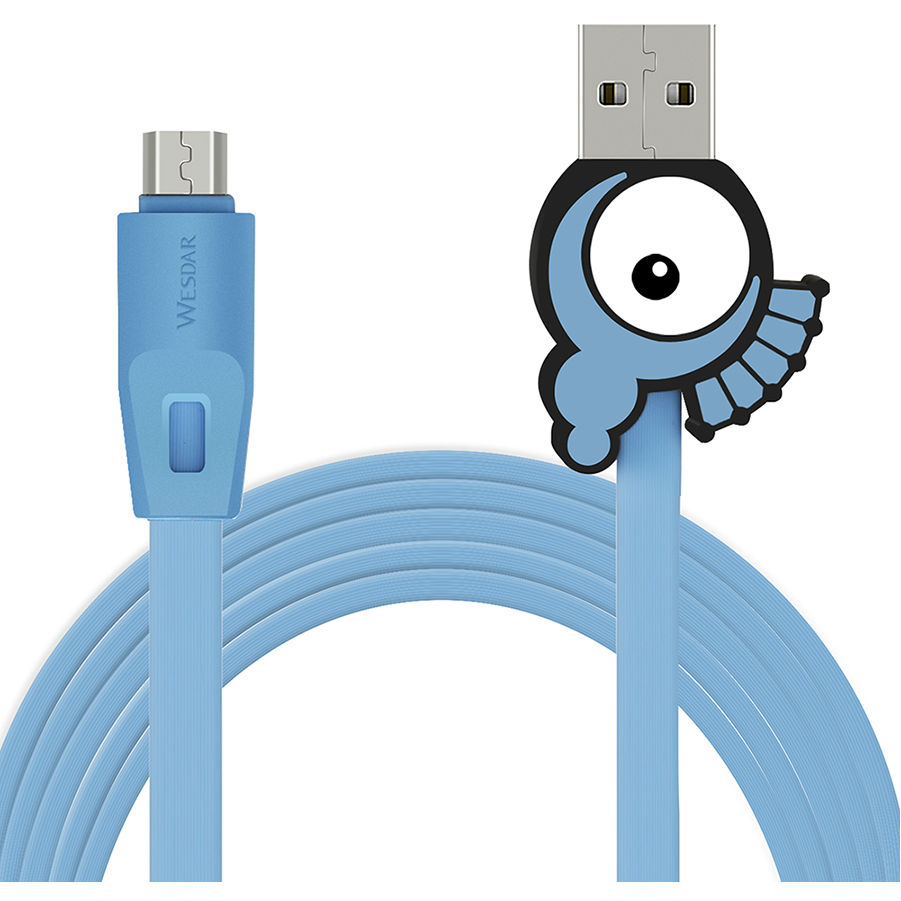 Кабель WESDAR M5 microUSB 1m Blue (RL050535)