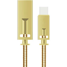 Кабель WESDAR T18 microUSB 1 m 2A metal Gold (RL049512)