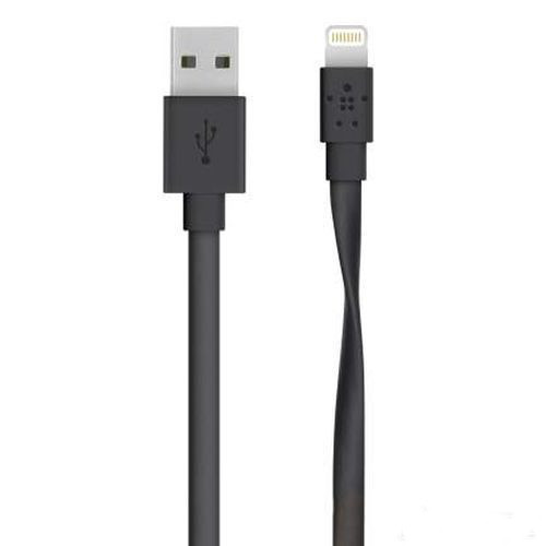 BELKIN USB 2.0 MIXIT Flat Lightning 1.2 м, Black