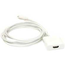 Кабель POWERPLANT HDMI female - USB Type-C 1.8 м (KD00AS1271)