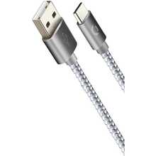 Кабель CORD Ace Type-C 1м 2A Silver (CDA-T1-2SI)