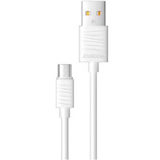 

Кабель JOYROOM JR-S118 micro-USB 1м 1.3A White (6956116720636), JR-S118 microUSB 1m 1.3A White