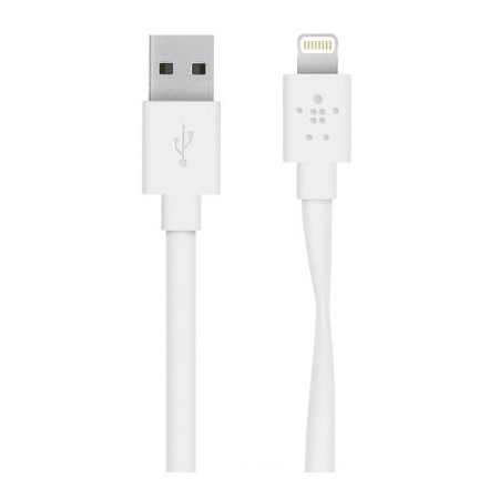 Кабель передачі даних BELKIN USB 2.0 MIXIT Flat Lightning 1.2 м (White)