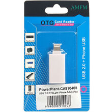 Переходник POWERPLANT OTG USB 2.0 - Lightning (CA910403)