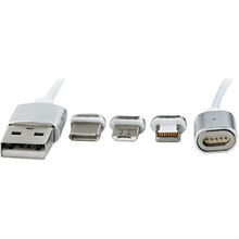 Кабель Cablexpert USB 2.0 / Lightning / Micro USB / USB Type-C 1.0 м White (CC-USB2-AMLM31-1M)