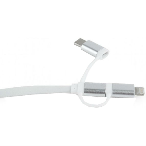 Кабель Cablexpert USB 2.0 AM - Lightning/MicroUSB /Type-C 1.0 м White (CC-USB2-AMLM32-1M-W) Тип USB – Lightning/micro-USB/USB Type-C