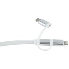 Кабель Cablexpert USB 2.0 AM - Lightning/MicroUSB /Type-C 1.0 м White (CC-USB2-AMLM32-1M-W)