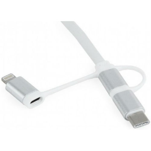 Фото 4 Кабель Cablexpert USB 2.0 AM - Lightning/MicroUSB /Type-C 1.0 м White (CC-USB2-AMLM32-1M-W)