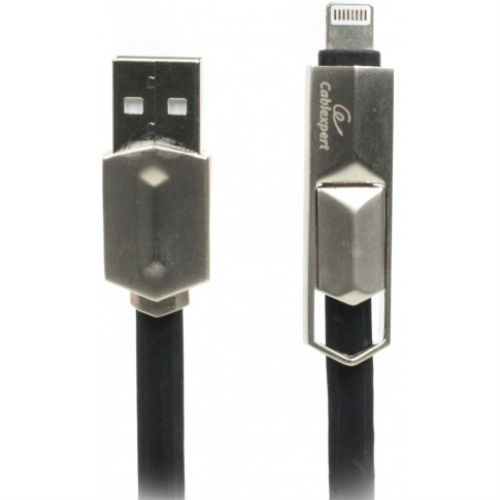 

Кабель Cablexpert USB - Lightning/microUSB 1 м Black (CCPB-ML-USB-05BK), CCPB-ML-USB-05BK