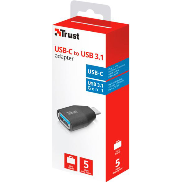 Адаптер TRUST USB-C to USB (22627) Підсвітка False