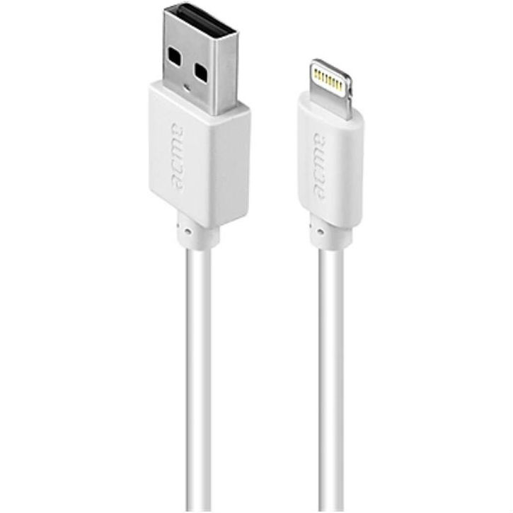 

Кабель ACME CB1032W Lightning 2 м White (4770070879139), CB1032W Lightning cable 2m