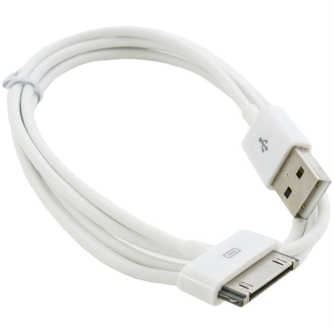 Кабель EXTRADIGITAL USB to Apple 30-pin, 1m, White (KBD1650) Подсветка True