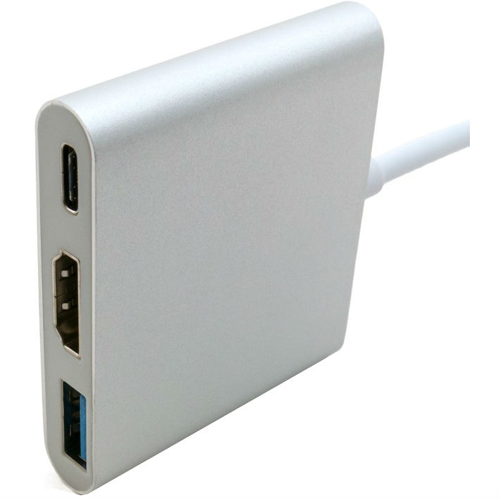 Адаптер EXTRADIGITAL USB Type-C - HDMI/USB 3.0/Type-C 0.15 м (KBH1691) Підсвітка False