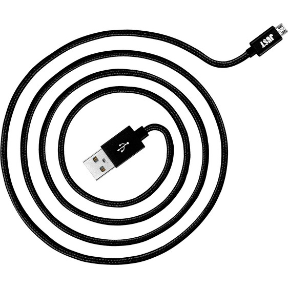 Кабель для передачі даних JUST Copper Micro USB+USB Cable 1,2 M Black (MCR-CPR12-BLCK)