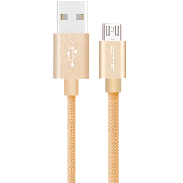 

Кабель JELLICO GS-20 USB - micro-USB 2 м 3A Gold (RL053408), GS-20 microUSB 2m 3A Gold