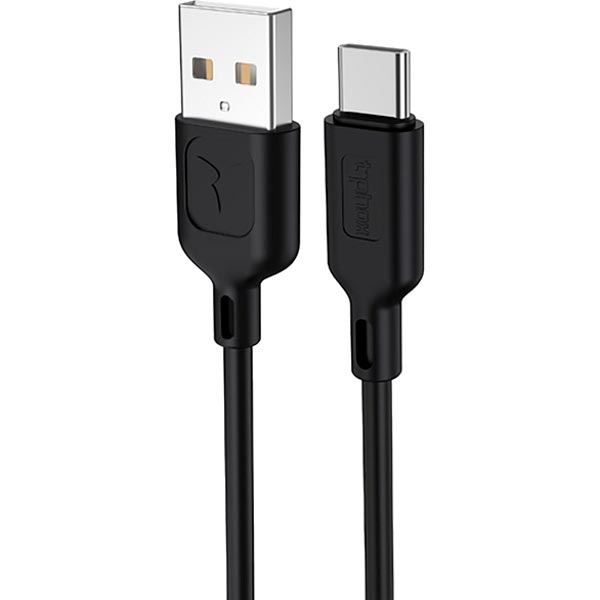 

Кабель T-PHOX Fast USB - USB Type-C 1.2 м Black (T-C829 Black), Fast T-C829 Type-C - 3A - 1.2m