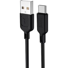 Кабель T-PHOX Fast USB - USB Type-C 1.2 м Black (T-C829 Black)