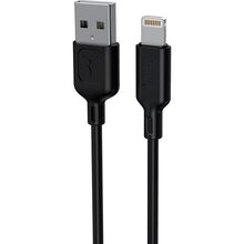 Кабель T-PHOX Fast USB - Lightning 1.2 м Black (T-L829 Black)